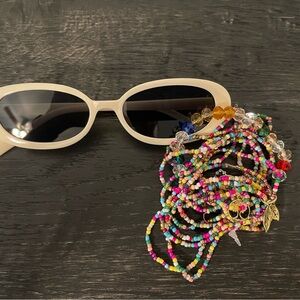 Sunglasses and bracelets